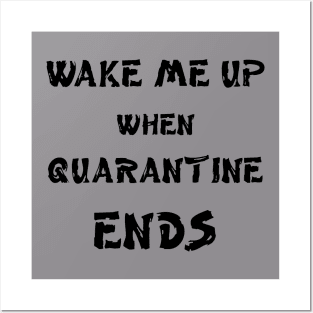 Wake me up when quarantine ends Posters and Art